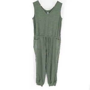 zuda Z-Air Pull On Knit V Neck Athleisure Jumpsuit Agave Green Women's Medium - Picture 1 of 6