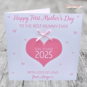 Personalised 1st First Mother's Birthday Day Card from Son or Daughter Mummy - Picture 1 of 11