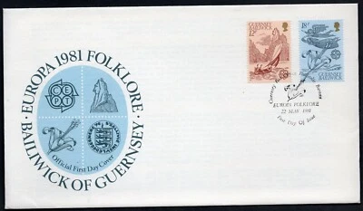 EUROPA CEPT 1981 - GREAT BRITAIN - GUERNSEY - FOLKLORE - FDC - Image 1 of 2