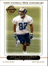2005 Topps Football Card #372 Dante Ridgeway Rookie