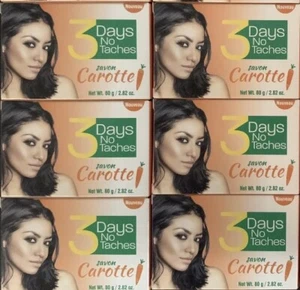 (Pack of 6) 3 Days No Taches Carrot Soap 80g each - Picture 1 of 2