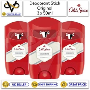 Old Spice Deodorant Stick Original 50ml Roll On Fresh Odour Protect Set Of 3 - Picture 1 of 1