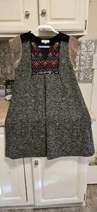THML Anthropologie Embroidered Flutter Sleeve Dress Multi Textiles M - Picture 1 of 4