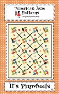 Quilt Pattern IT'S PINWHEELS American Jane IT'S ELEMENT Charm Pack Friendly MODA - Picture 1 of 4