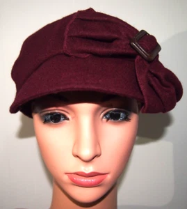 Gorra San Diego Hat Company para mujer vino noticiero/gabino-mezcla de lana-mediana-nueva con etiquetas - Imagen 1 de 5