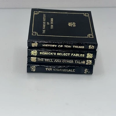 Mighty Midget Vintage Miniature Book Set Of 4 Tom Thumb Nightingale The Bell Foto 1 de 4