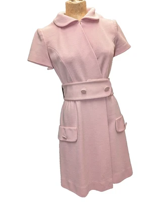 Vestido Rosa Mod Mezcla Lana Años 60 El Palacio de Hierro Shannon Rodgers M Foto 1 de 4