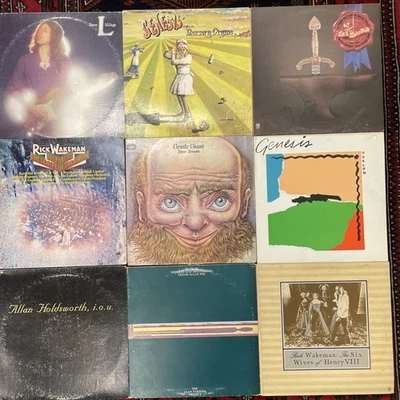 70s Prog Rock Record Collection (9 LPs) Vintage Vinyl Lot - Imagem 1 de 4