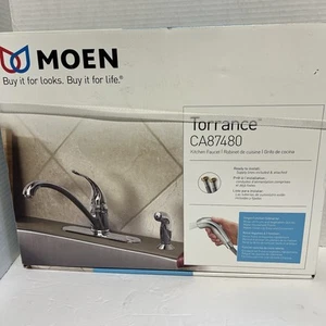 NEW MOEN Torrance Rubinetto cucina monocomando arco basso + spruzzatore laterale CA87480 - Foto 1 di 5