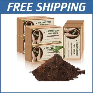 Premium Compressed Coconut Coir Bricks – Expandable Potting Medium for Gardens - Picture 1 of 9