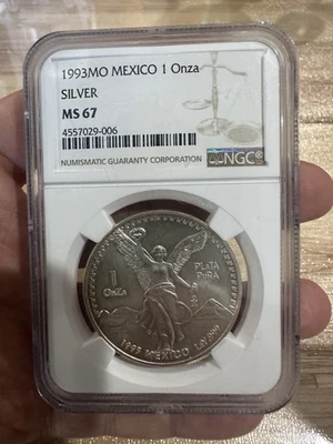 MS67 1993 1 Mexican Onza Libertad NGC - Image 1 of 4