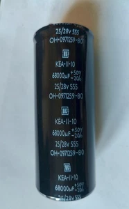 1 x 68000uF 25/28V Condensatore Elettrolitico Alluminio Bulgaro Nuovo Vecchio Stock - Foto 1 di 8