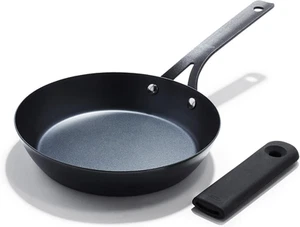 OXO Obsidian Pre-Seasoned Carbon Steel, 8" Frying Pan Skillet with Removable ... - Picture 1 of 16