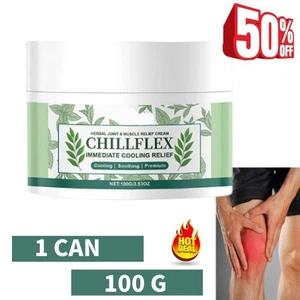 Kräuter Gelenk & Muskel Entlastungscreme Chillflex sofortige Kühlung 'Entlastung 1 DOSE - Bild 1 von 14