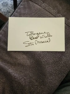 Vintage Stan Musial Signed Autograph Index 3x5 Card St. Louis Cardinal - Picture 1 of 1