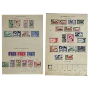 BRITISH SOLOMON ISLANDS BRITISH HONDURAS VFM 2 Sides 30+ Stamps €140 - Picture 1 of 3