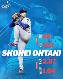 Shohei Ohtani 8x10 photo i Los Angeles Dodgers 2025 season stats - Picture 1 of 1