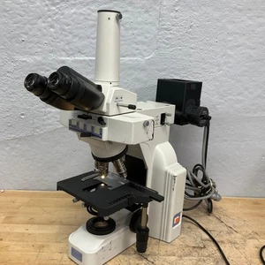 Nikon Eclipse E400 Fluorescence Microscope Tested and Working w/ Objectives - Picture 1 of 13