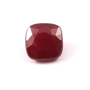 4.05 CT - AAA Natural CERTIFIED Burma Ruby Cushion Loose Heated Gemstone Cut - Picture 1 of 5