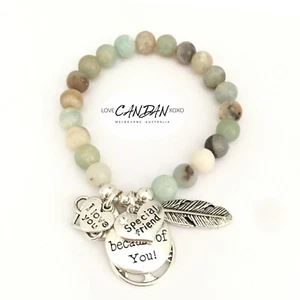 Love You Bff Friendship Best Friend Gift Bracelet Infinity Heart Tree Charm - Picture 1 of 6