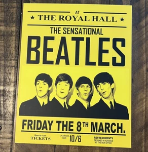 The Beatles Royal Hall Concert Poster Wall Art Decor No frame 8x10 Cardstock - Picture 1 of 4