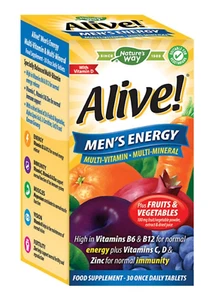 Nature'S Way Alive! Men'S Multivitamin 30 Tablets - Picture 1 of 12