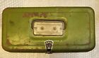 Vintage My Buddy 1960’s One Tray Metal Tackle Box 1351 Made In USA Green
