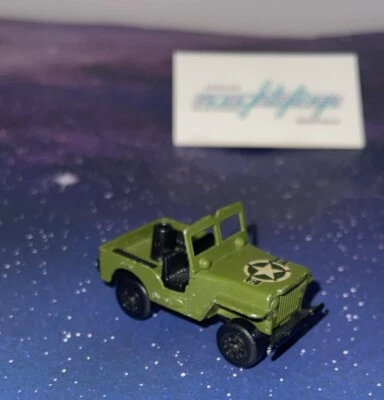 Vtg Matchbox Lesney Superfast 1976 No. 38 Jeep Army Green Made in England Car - Image 1 of 4