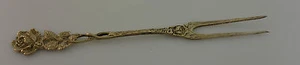 Antike Gabel mit Rosenmuster  / 835 Silber - Picture 1 of 2