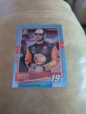 2021 Panini Donruss Racing - Martin Truex Jr #45 Optic Carolina Blue Wave Prizm