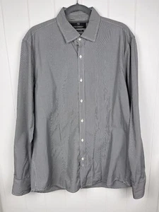 Scotch & Soda Men’s Black White Checkered Button Down Dress Shirt Size XL - Picture 1 of 8