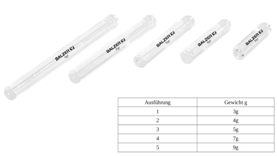 Balzer Trout Attack Glasgewichte Glasröhrchen Tremarella Montage Ghost Weigt - Bild 1 von 1