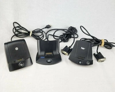 HotSync Base Estación de Acoplamiento Lote de 3 Accesorios de Computadora Palm e IBM De Colección Foto 1 de 4