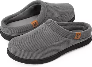 Men'S Moccasin Slippers Comfy Soft Durable Slip-On Indoor Memory Foam House Shoe - Picture 1 of 12