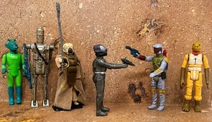 Lotto cacciatore di taglie Kenner Star Wars collezione vintage - 6 figurine con accessori - Foto 1 di 15