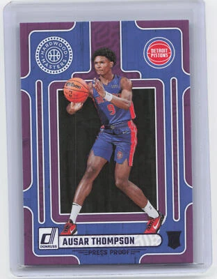2023-24 Donruss #2 Ausar Thompson Hardwood Masters Purple Press Proof - Image 1 of 2
