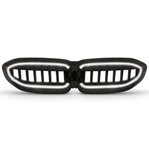 For BMW 3 SERIES 19-22 BLACK LED GRILLE W/ IGNITION INITIATION & RUNNING LIGht - Foto 1 di 7