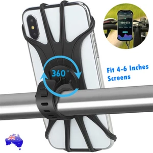 Mobile Phone Holder Handlebar Mount 360° Rotation for Motorcycle Bicycle Bike AU - Picture 1 of 16
