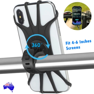 Mobile Phone Holder Handlebar Mount 360° Rotation for Motorcycle Bicycle Bike AU - image 1 of 4