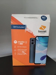 Boost Mobile Motorola MotoG 5G 2023 Blue, Locked to Boost Prepaid-SEE DESCRIPT - Picture 1 of 7