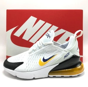 *NEW* Youth Grade-School Nike Air Max 270 (GS) WHITE/WHITE-YELLOW (FJ4590 100) - Picture 1 of 7