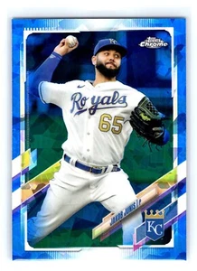 2021 Topps Chrome Sapphire #19 Jakob Junis Kansas City Royals - Picture 1 of 2