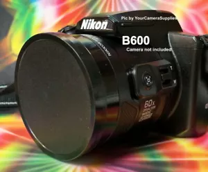 KAISER SLIP-ON FRONT LENS CAP FOR CAMERA NIKON COOLPIX B600 B 600 61+HOLDER - Picture 1 of 10