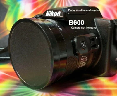 KAISER SLIP-ON FRONT LENS CAP FOR CAMERA NIKON COOLPIX B600 B 600 61+HOLDER  - Image 1 of 4