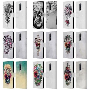 OFFICIAL RIZA PEKER SKULLS 6 LEATHER BOOK WALLET CASE COVER FOR ONEPLUS PHONES - Picture 1 of 15