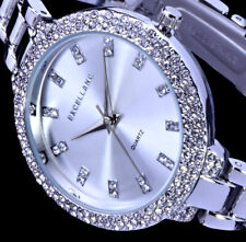 kleine Excellanc Damen Armband Frauen Uhr Silber Farben Metall Strass