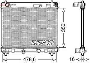 DENSO Radiator For TOYOTA Yaris 05-12 164000N050 - Picture 1 of 1