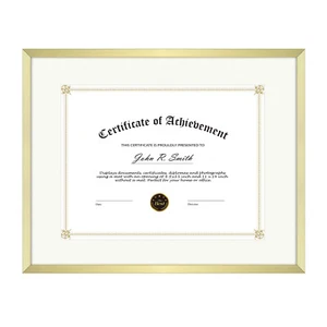 11x14 Documents Frame for 8.5x11 Diploma Certificate Picture Photo Real Glass - Picture 1 of 13