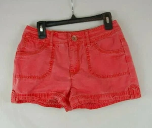 Limited Too Peachy Coral Flat Front Shorts Girls/ Kid's Size 14 Slim 100% Cotton - Picture 1 of 12