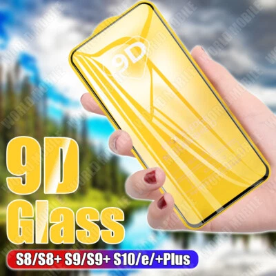 Pellicola Vetro per Samsung Galaxy S8 S8 Plus S9 S9 Plus S10 S10e S10 Plus Cover - Immagine 1 di 4